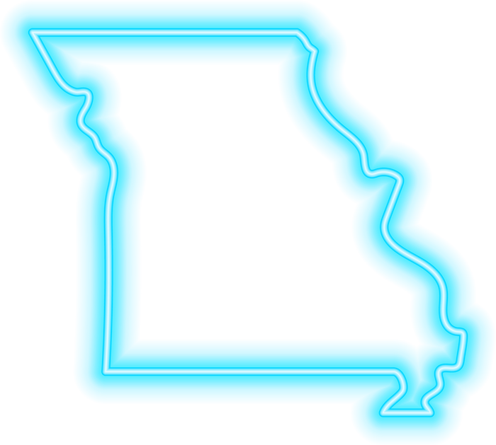 Missouri Neon USA State